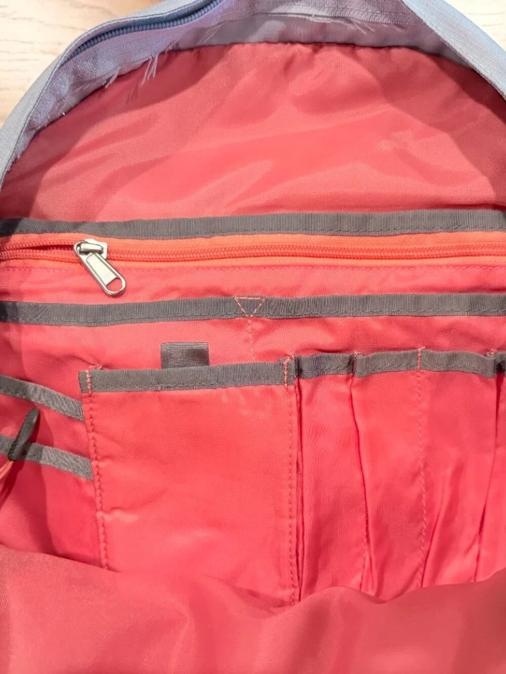 The North Face Borealis Gray/Coral Backpack
